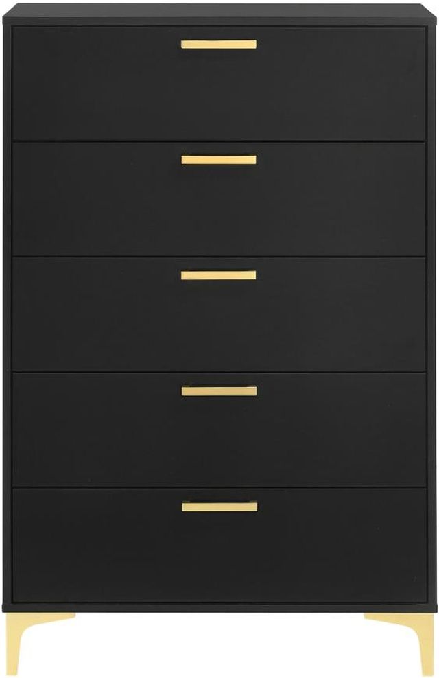 Coaster® Kendall Black/Gold Chest-1