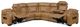 Homelegance® Fairway 3-Piece Brown Power Reclining Sectional with Left Side Console-5