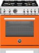 Bertazzoni Professional Series 30" Arancio Glossy Pro Style Dual Fuel Range-0