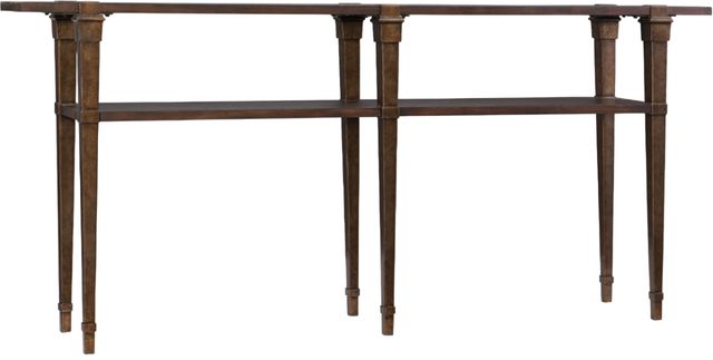 Hooker® Furniture Commerce and Market Skinny Dark Wood Console Table-0