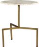 TOV Furniture Hanish Set of 2 White Marble Tables-3