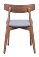 Zuo® Newman Walnut/Gray Dining Chair-2