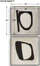 Uttermost® Characters 2-Piece Hand Painted Abstract Art Set-2