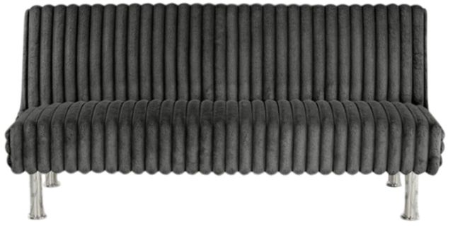Furniture of America® Hinwil Charcoal Futon Sleeper Sofa-2