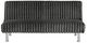 Furniture of America® Hinwil Charcoal Futon Sleeper Sofa-2