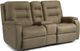 Flexsteel® Arlo Fossil Power Reclining Loveseat with Console and Power Headrests-0