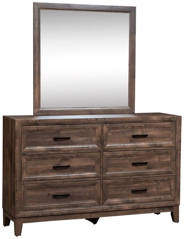 Liberty Furniture Ridgecrest 3-Piece Cobblestone Queen Panel Bedroom Set-3