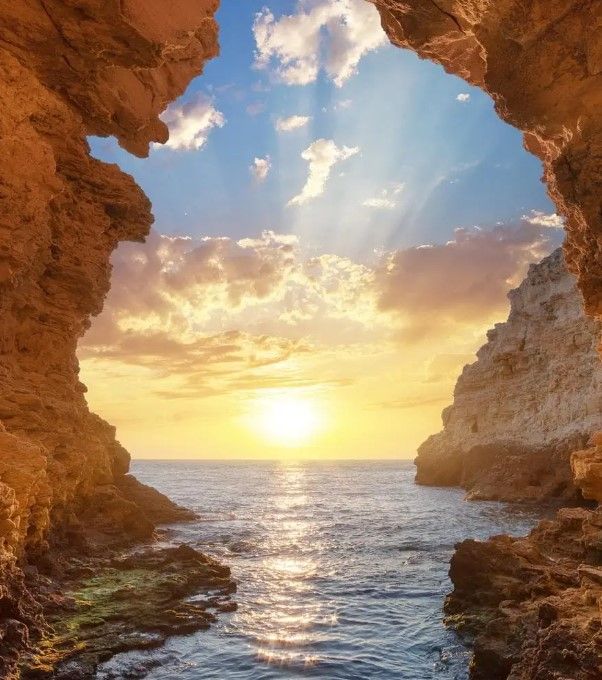 Classy Art Grotto Sunset Wall Art-0