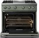 Viking® 5 Series 36" Eucalyptus Pro Style Gas (LP) Range with Polished Chrome Trim-1