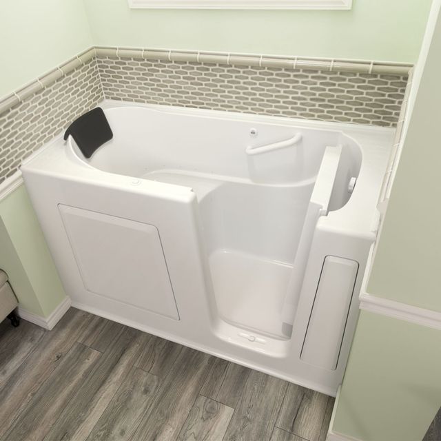 American Standard® Gelcoat Premium Series White 30" x 60" Walk-in Tub with Air Spa System and Right-Hand Drain-2