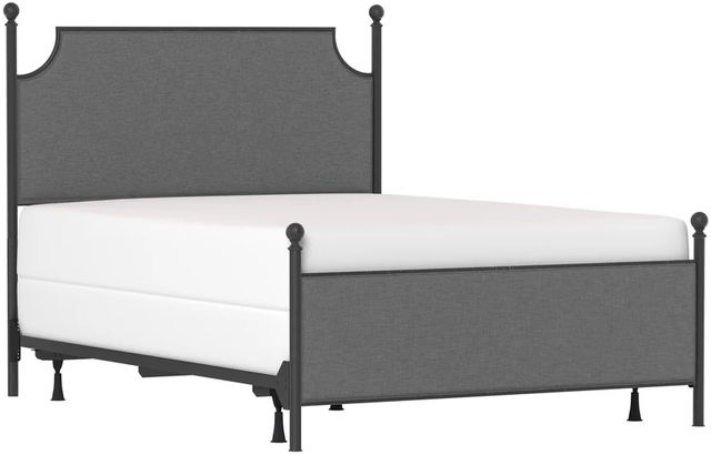 HH2 Home McArthur Matte Black/Gray Queen Panel Bed without Frame-0