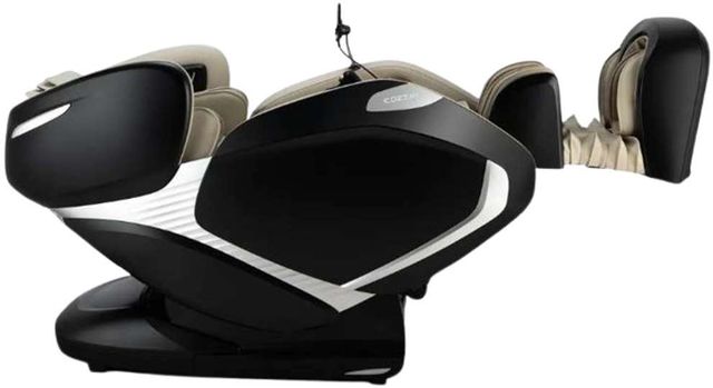 Cozzia® Zen™ Black/Ivory Duo 3D Li Flex Mech Massage Chair-1