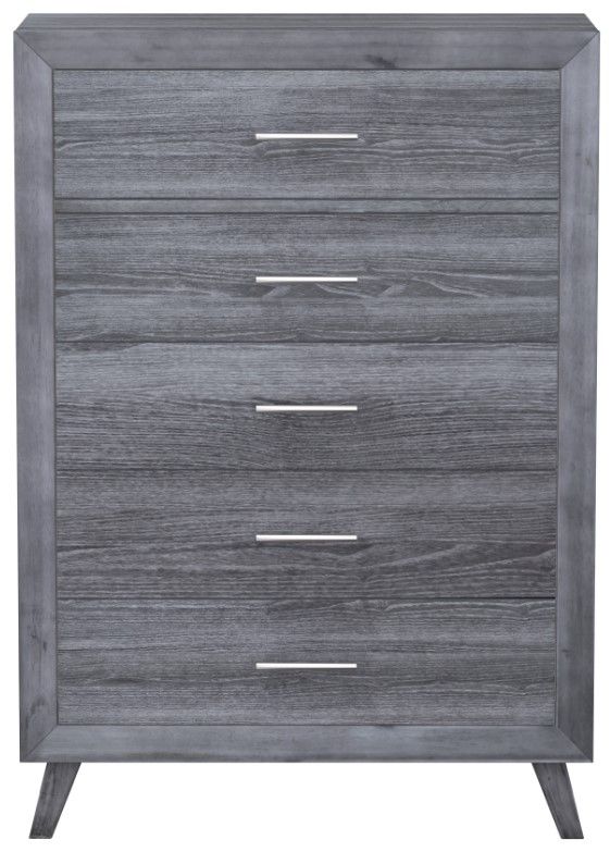 Emerald Home Rappa Warm Gray 5-Drawer Chest-2