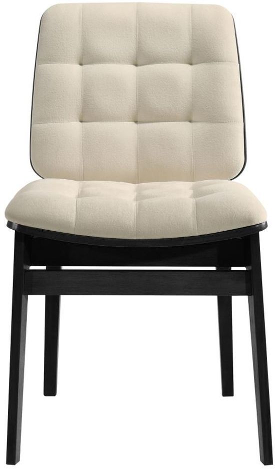 Coaster® Redbridge 2-Piece Black/Cream Dining Side Chair Set-4