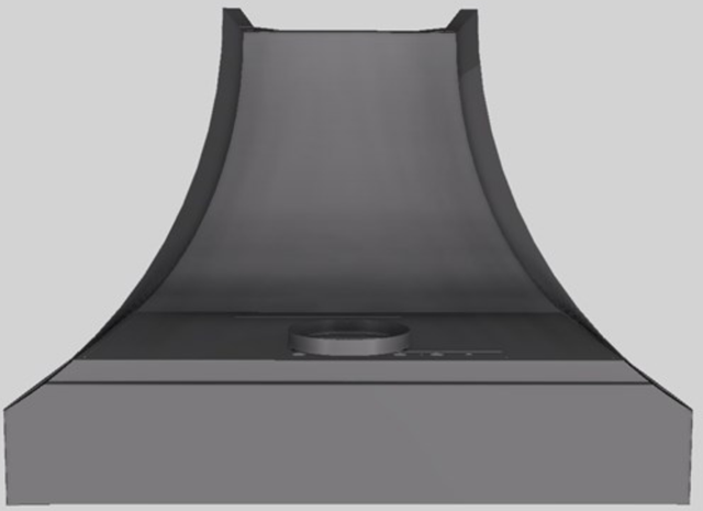 Vent-A-Hood® Designer Series 42" Gunsmoke Wall Mounted Range Hood-2