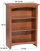 Whittier Wood® Furniture Customizable McKenzie 24" Bookcase-1