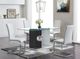 Global Furniture USA 5-Piece Dark Gray/White Dining Set-1