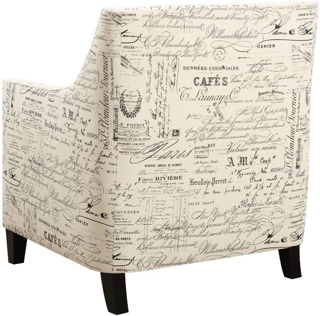 Elements International Erica Beige French Script Chair-3