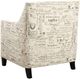 Elements International Erica Beige French Script Chair-3