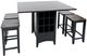 Jofran Inc. Asbury Park 5-Piece AP Black/Autumn Brown Dining Set-0