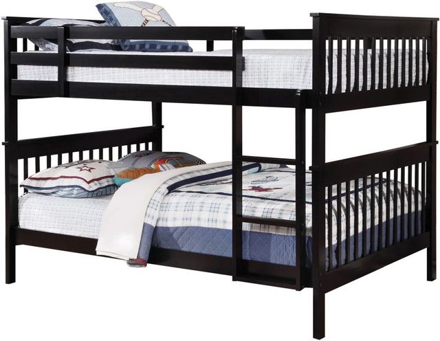 Coaster® Chapman Black Twin Over Full Slats-0