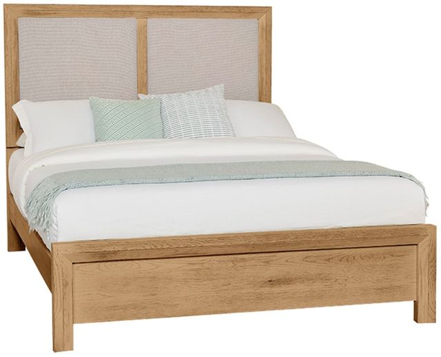 Artisan & Post by Vaughan-Bassett Customizable 120 Custom Express Linen King Upholstered Panel Bed-0