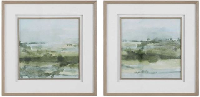 Uttermost® Emma Caroline 2-Piece Soft Sage Framed Prints Set-0