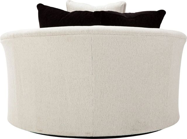 Ashley® Cambri Snow Oversized Round Swivel Chair-3