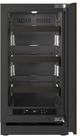 U-Line® Seamless Collection 18" 3.5 Cu. Ft. Panel Ready Refrigerator with Glass Door-3