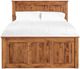 Archbold Furniture Customizable Shaker Queen Panel Bed with 3-Drawer Storage Pedestal-1