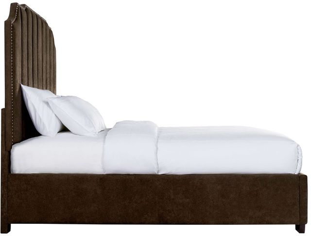 Elements International Harper Brown Queen Upholstered Bed-1