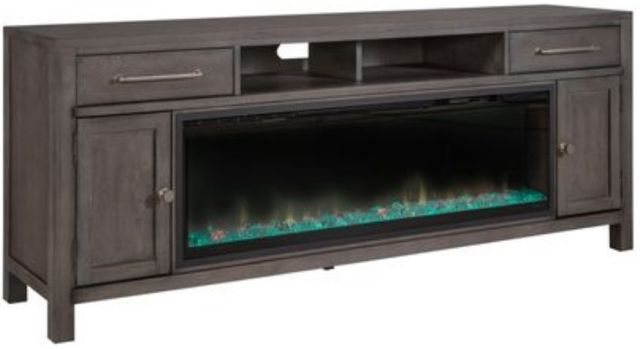 Liberty Furniture 78'' Fireplace TV Console with Fire-0