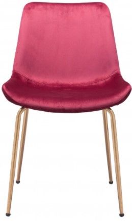 Zuo® Modern Tony Red/Gold Dining Chair-1