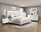 Homelegance® Ripple High Gloss White Eastern King Panel Bed-1