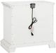 Coaster®  McKinney Vintage White Nighstand with Dual USB-4