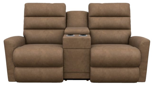 La-Z-Boy® Liam Chestnut Power Wall Reclining Loveseat with Console, Headrest, and Lumbar-1