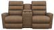 La-Z-Boy® Liam Chestnut Power Wall Reclining Loveseat with Console, Headrest, and Lumbar-1