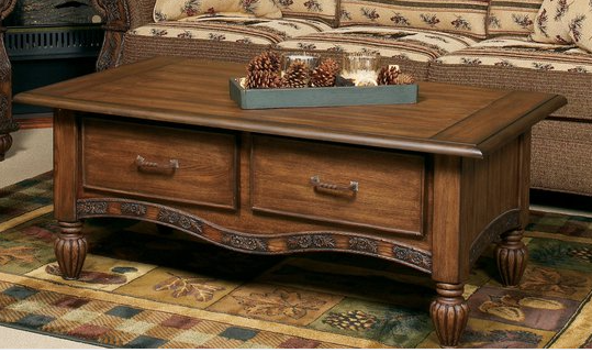 Marshfield Furniture Pine Creek Brown Coffee Table-0