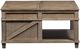 Liberty Furniture Parkland Falls Weathered Taupe Square Lift Top Cocktail Table-3