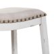 Liberty Furniture Vintage Series Antique White Backless Upholstered Counter Chair-4