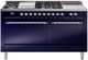 Ilve® Nostalgie II Series 60" Midnight Blue Pro Style Dual Fuel Range-0