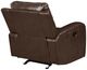 New Classic® Home Furnishings Linton Brown Leather Glider Recliner Chair-4