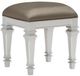 Homelegance® Avondale Gray/Silver Vanity Stool-0