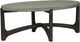 Liberty Furniture Cascade Wire Brush Rustic Brown 3-Piece Oval Table Set with Gray Concrete Top-1