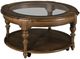 Kincaid® Commonwealth Corso Glass Top Round Coffee Table with Rich Hazelnut Base-0