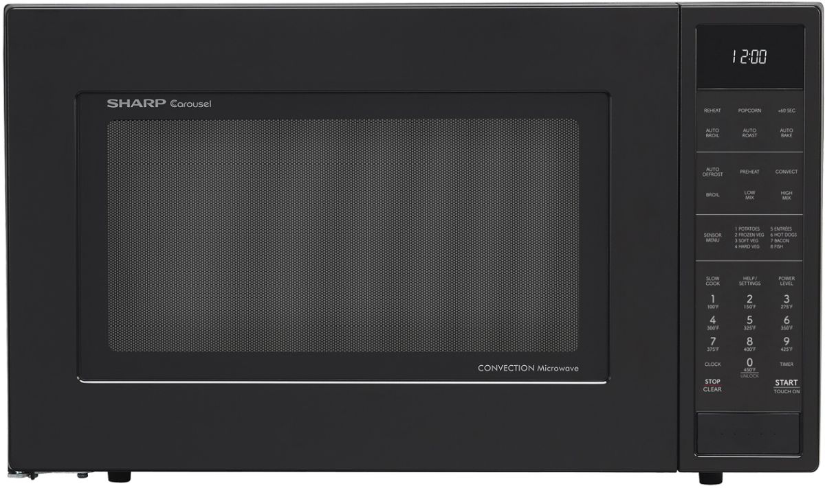 Sharp® 1.5 Cu. Ft. Black Countertop Microwave