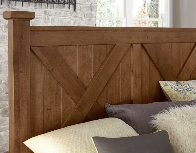 Artisan & Post by Vaughan-Bassett Cool Rustic Amber King Panel Bed-2