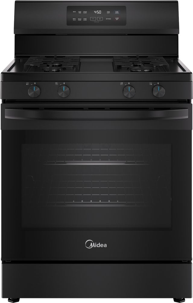 Midea® 30" Black Freestanding Gas Range-0