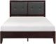 Homelegance® Edina Black/Espresso Queen Panel Bed-2