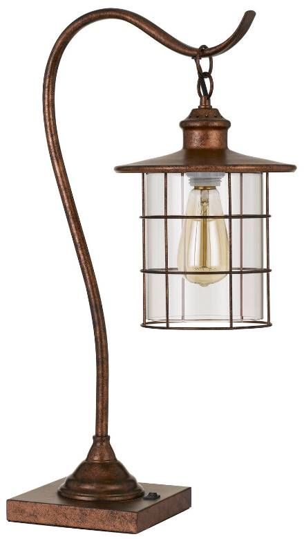 Cal® Lighting & Accessories Silverton Rust Desk Lamp-1